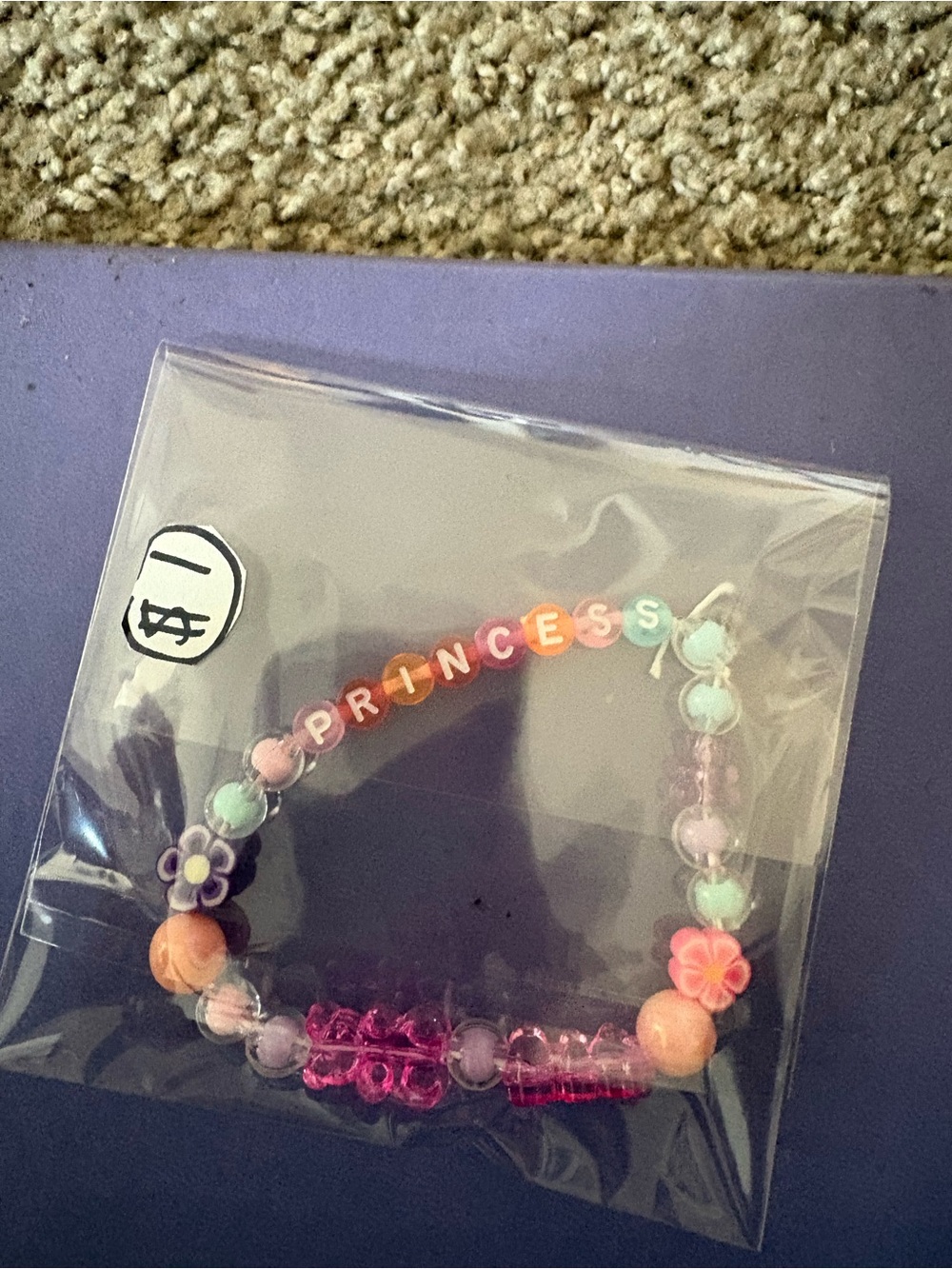"Princess" Beaded Bracelet - Pink & Pastel